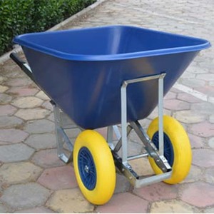 Carretilla de Plástico Resistente de Doble Rueda de 200 l - Product Image 3