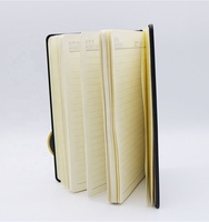 Promotionnel personnalisé cahier en cuir avec logo aimant bloc-notes
