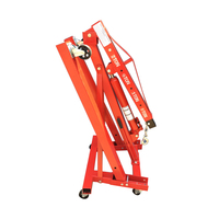 Grue de sol hydraulique portable pour atelier, capacité 2 tonnes