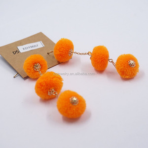 Último nuevo diseño hecho a mano hilo de seda pendientes de Cuentas 2017 - Product Image 2