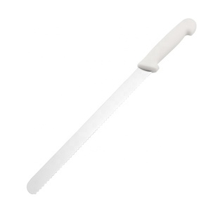 <span class=keywords><strong>Cuchillo</strong></span> de pan dentado de acero inoxidable, 12 pulgadas, <span class=keywords><strong>profesional</strong></span>, rebanador de pan, jamón - Product Image 1