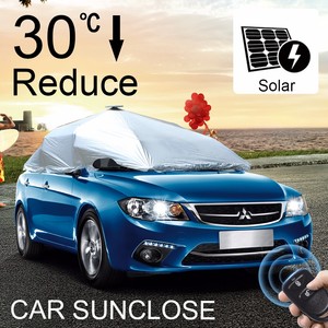 SUNCLOSE pliage voiture <span class=keywords><strong>garage</strong></span> couverture de voiture parking tour anime voiture pare-soleil - Product Image 2