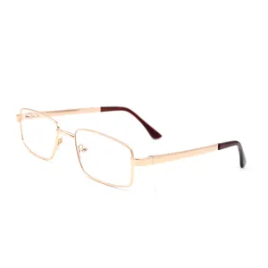 金色金属光学镜架廉价眼镜折扣金属眼镜促销眼镜