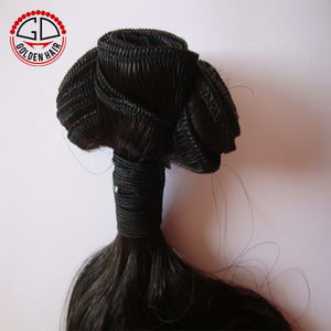 8a Grade High Quality Chinese Virgin Hair 12-24inch <strong>Hand</strong> Tied Double <strong>Drawn</strong> Weft - Product Image 5