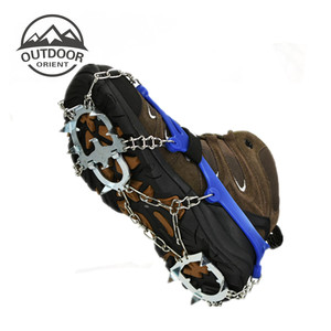 <span class=keywords><strong>Ramponi</strong></span> Antiscivolo da Neve all'Ingrosso in Acciaio Inossidabile e Gomma Siliconica per Camminata, Escursionismo e Arrampicata all'Aperto - Product Image 3