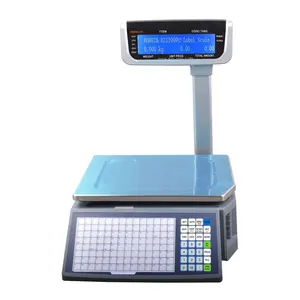 Thermal Receipt Label Printing Price Computing Scale With Label Printer