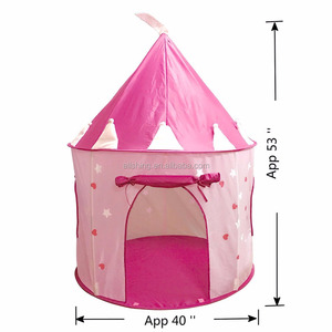 Tienda de Campaña de Juego con Forma de Castillo de Princesa al por Mayor <span class=keywords><strong>para</strong></span> Niñas, el Mejor Regalo de Navidad o <span class=keywords><strong>Cumpleaños</strong></span>, Tu Bebé Disfrutará de este Juego Plegable - Product Image 2