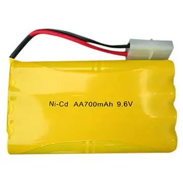 Paquete de batería Nicd de 9,6 voltios, AA, 700 Mah, con conector Tamiya