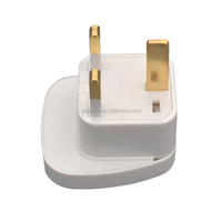 Adaptateur de voyage YDS-7 US/EU/AUS vers UK 13A avec chargeur de prise, prise universelle en cuivre massif, obturateur de sécurité intégré
