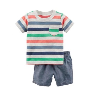 2 pièces Ensemble T-shirt Nouveau Style Haute Qualité Coton Doux <span class=keywords><strong>Pas</strong></span> <span class=keywords><strong>Cher</strong></span> Bébé Vêtements - Product Image 2
