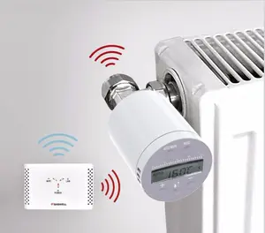 Akıllı ev ve wifi ısıtma kontrolü radyatör vanası, dijital elektronik termostatik radyatör vanası