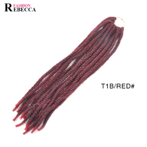 Becca — serrure synthétique à double dreadlocks, 100%, tendance, boucles auriculaires naturelles - Product Image 5