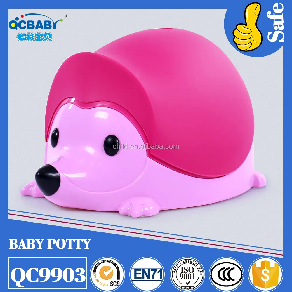 diseño animal plástico bebé orinal / silla de baño