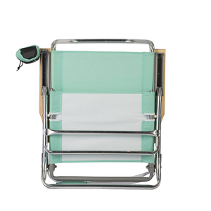 Silla de Playa Portátil Kejie con Respaldo Tipo Luna, Silla de Playa de Aluminio con Brazos de Madera, Diseño Moderno para Muebles de Exterior - Product Image 4