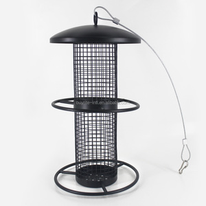 Средний простой в использовании металлический подвесной арахисовый кормушка с порошковым покрытием - Product Image 1
