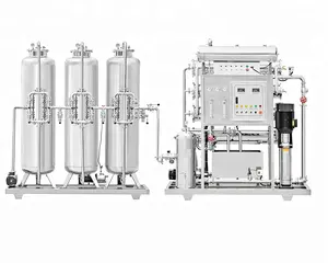 Sepenuhnya SS304 Amerika Serikat Air Membran RO Unit Filter Keras Penyaringan Air Softener Unit