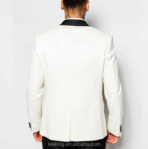 Fancy Abiti Da Sposa Uomini Equipaggiata <span class=keywords><strong>Blazer</strong></span> <span class=keywords><strong>Bianco</strong></span> - Product Image 3