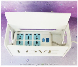 Caja <span class=keywords><strong>de</strong></span> Almacenamiento Creativa para Cables y Enchufes, Caja <span class=keywords><strong>de</strong></span> Almacenamiento <span class=keywords><strong>de</strong></span> Plástico Resistente al Calor con Tapa mtl - Product Image 3