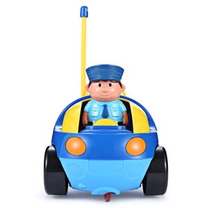 2 canali principianti bambini Cartoon Car Police Mini <span class=keywords><strong>RC</strong></span> Car is Perfect Gift Toys - Product Image 3