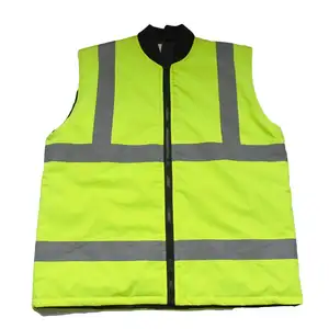 ZUJA Zipper Front Waterproof Winter Warm Sleeveless Safety Vest