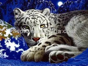 Анимация изучение эффекта 3d сон тигр картина