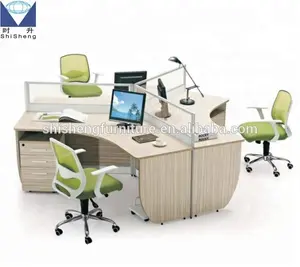 Kommerziellen büro möbel schreibtisch teiler 3 person büro workstation