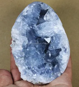 Celestite Celestine البيض الأزرق كريستال/المعادن مدغشقر هدية