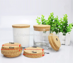 Personnalisé verre pot couvercles <span class=keywords><strong>en</strong></span> bois liège bouchon couvercle - Product Image 2