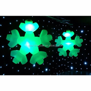 Publicité commercial centre commercial décoration LED lumière flocon de neige gonflable pour noël ST22 - Product Image 2