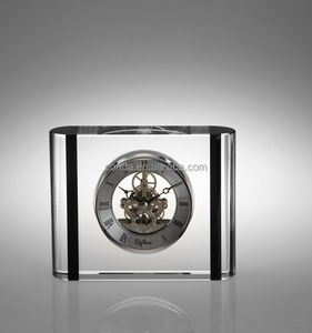 M-5087 Crystal Skeleton <strong>Clock</strong> <strong>Kit</strong> for Business Souvenir Desktop Gift Set - Product Image 1