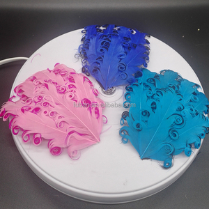 Fasce per capelli per bambini alla moda graziosi accessori per capelli con piume rosse per decorazioni per la testa del bambino - Product Image 5