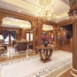 81071 Cornice Decorativa <span class=keywords><strong>in</strong></span> Poliuretano Intagliato Stile Europeo per Hotel e Ville, Durevole ed Ecologica - Product Image 4