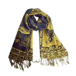 Sciarpe da Donna 100% Poliestere, Pashmina Invernale Grande con Motivo a Farfalla - Product Image 5
