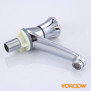 Precio barato sola agua fría plateado <span class=keywords><strong>ronda</strong></span> mango <span class=keywords><strong>de</strong></span> zinc lavabo grifo - Product Image 2