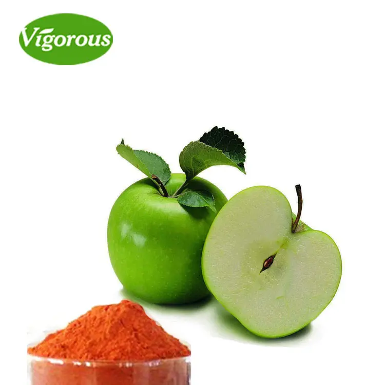 Saf organik Procyanidin B2 elma meyve suyu lezzet özü tozu % 50% polifenoller 5% Phloridzin
