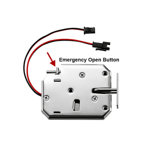 Khóa Điện Điều Khiển DC 12V 2A Khóa Cửa Điện Từ Tủ Ngăn Kéo Tủ Khóa Khóa Chốt Khóa Bằng Thép Carbon Màu Đen - Product Image 3