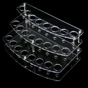 Tùy Chỉnh 3 Tier Mỹ Phẩm Lip Gloss Hiển Thị Giá Trang Điểm Bàn Chải Bút Đứng Acrylic Giữ Son Môi Organizer Cho Nhà Máy Giá - Product Image 6