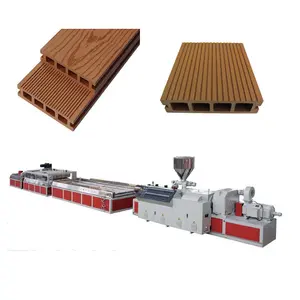 Plancher En Plastique En bois Faisant La Machine