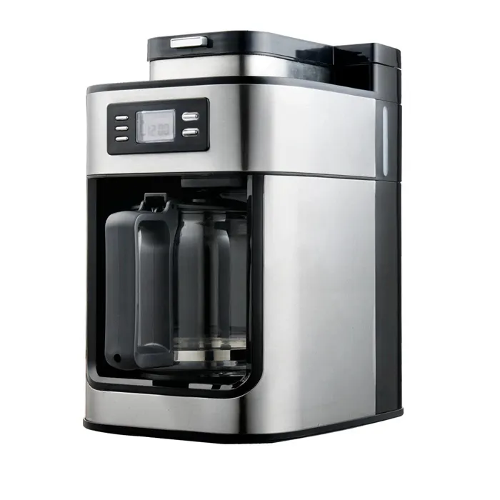 CE CB Rohs Certification 1050 watts power 3 in 1 coffee brewer with grinder and programmable timer