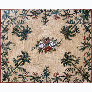 Natural Paving Stone <strong>Mosaic</strong> Flower Pattern,fish <strong>Mosaic</strong> Floor Pattern,round <strong>Sunflower</strong> Marble <strong>Mosaic</strong> Pattern - Product Image 2
