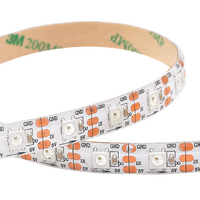 Bande lumineuse rgb led arduino, adressable individuellement, étanche, ws2812 ws2812b