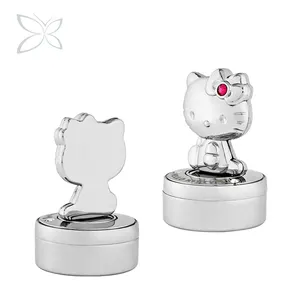 Crystocraft Ciao Kitty Sanrio Licenza Carattere Figurine con Taglio Brillante Cristalli Ricordo Trinket Box