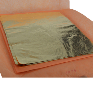 Fabricación china, 16x16 cm, 10000 piezas, hojas de oro italiano para dorar y decorar muebles, marco de techo - Product Image 6