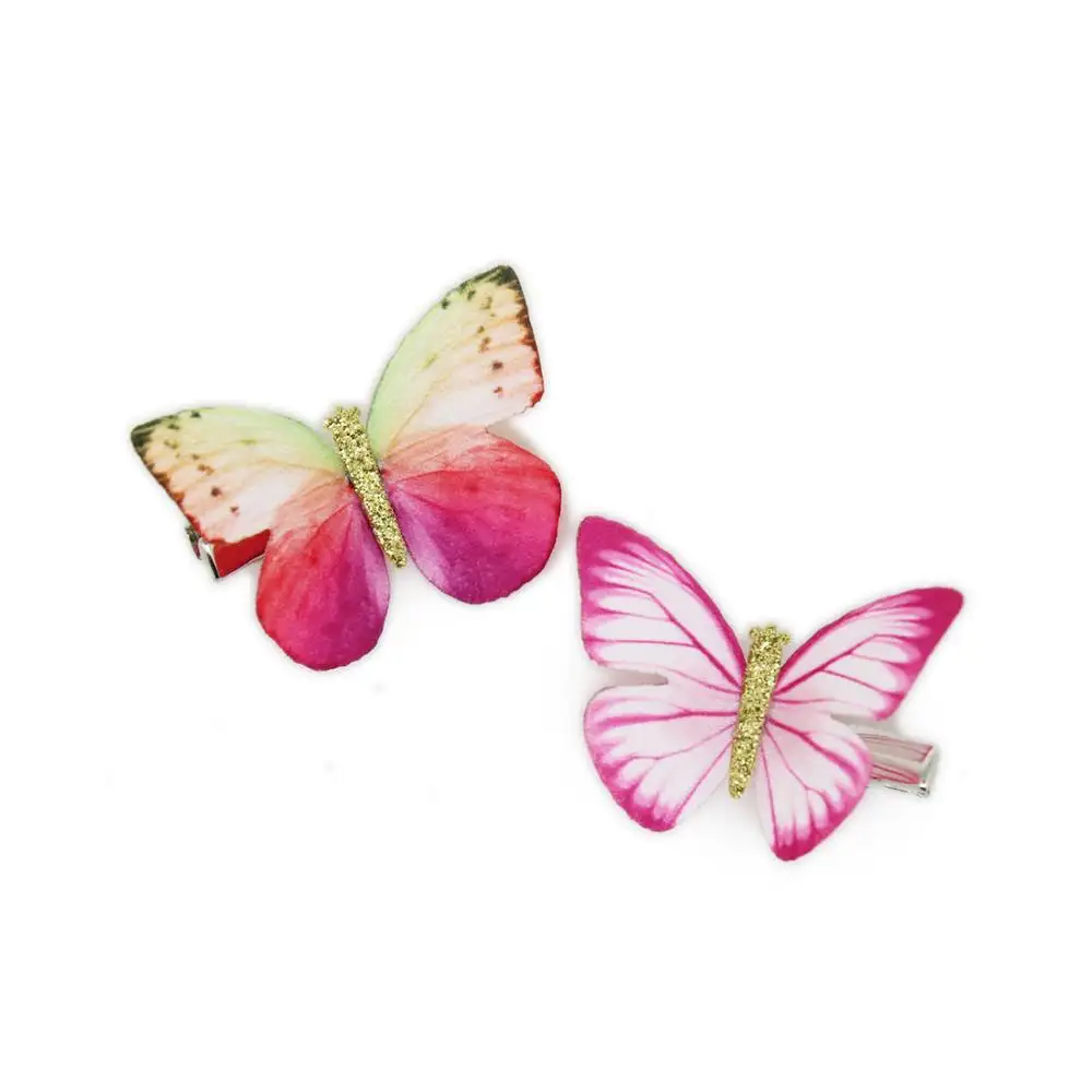 Заколки для волос в форме бабочки, Элегантные Заколки в форме клюва-бабочки, красочные аксессуары для волос