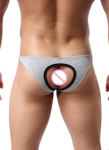 Custom Soft Breathable Mesh Hot Sexy <strong>Backless</strong> Men Print Briefs <strong>Underwear</strong> - Product Image 3
