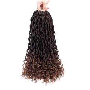 Faux locs <span class=keywords><strong>synthétiques</strong></span>, tresses au crochet, tresses de déesse, torsades, cheveux bouclés aux extrémités, <span class=keywords><strong>dreadlocks</strong></span> ondulés, cheveux pour tresses au crochet - Product Image 5