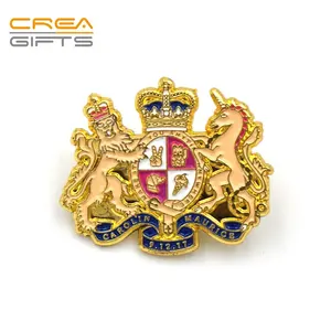 Factory Superior quality best gifts souvenir custom made wholesale enamel crown lapel pins