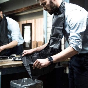 Tablier de rasage pour hommes, rasage pour barbe, protège les poils - Product Image 6