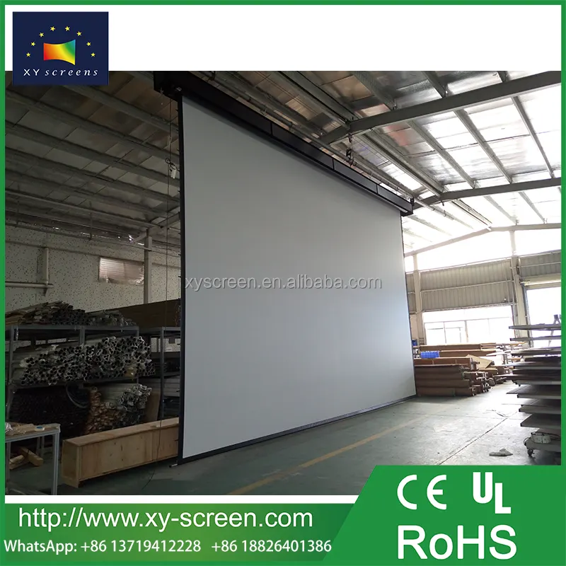 300 pulgadas 400 pulgadas XXX tamaño pantalla del proyector pantalla de proyección eléctrica motorizada pantalla de cine