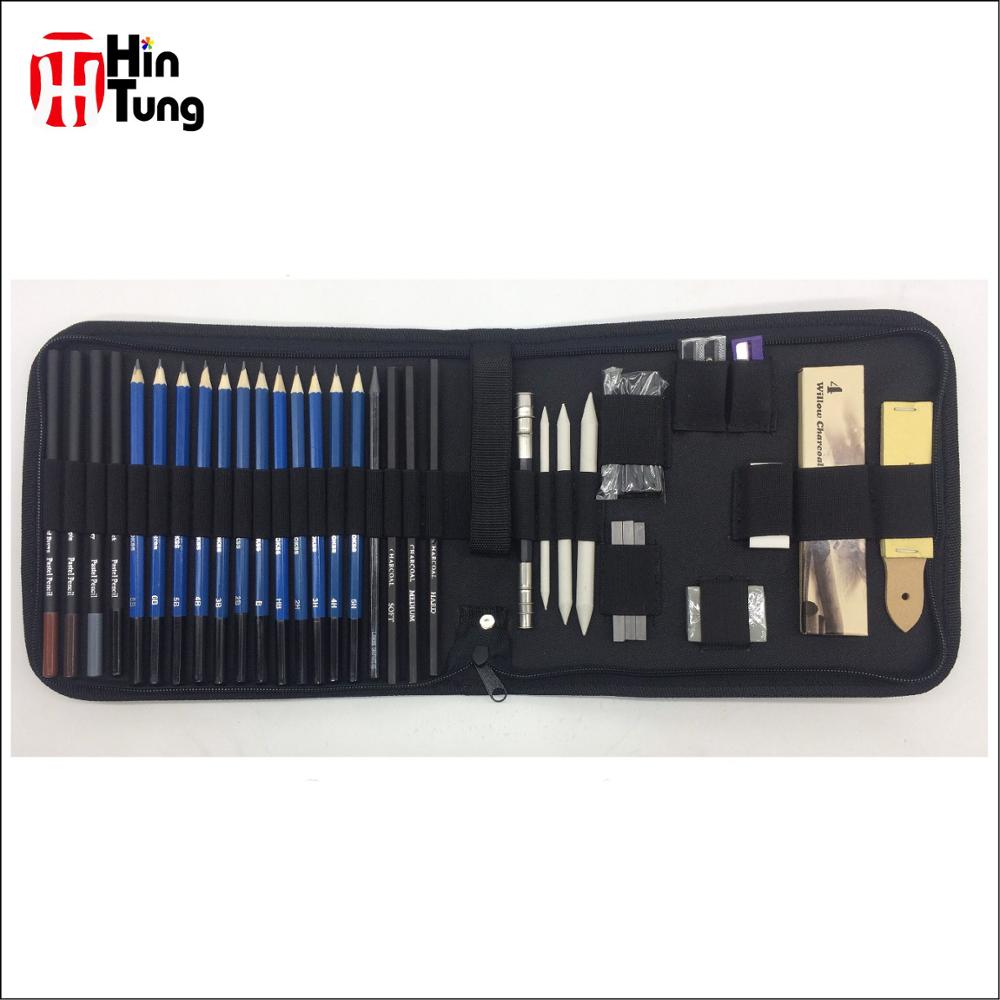 Набор карандашей для рисования и эскизов, 40 шт.